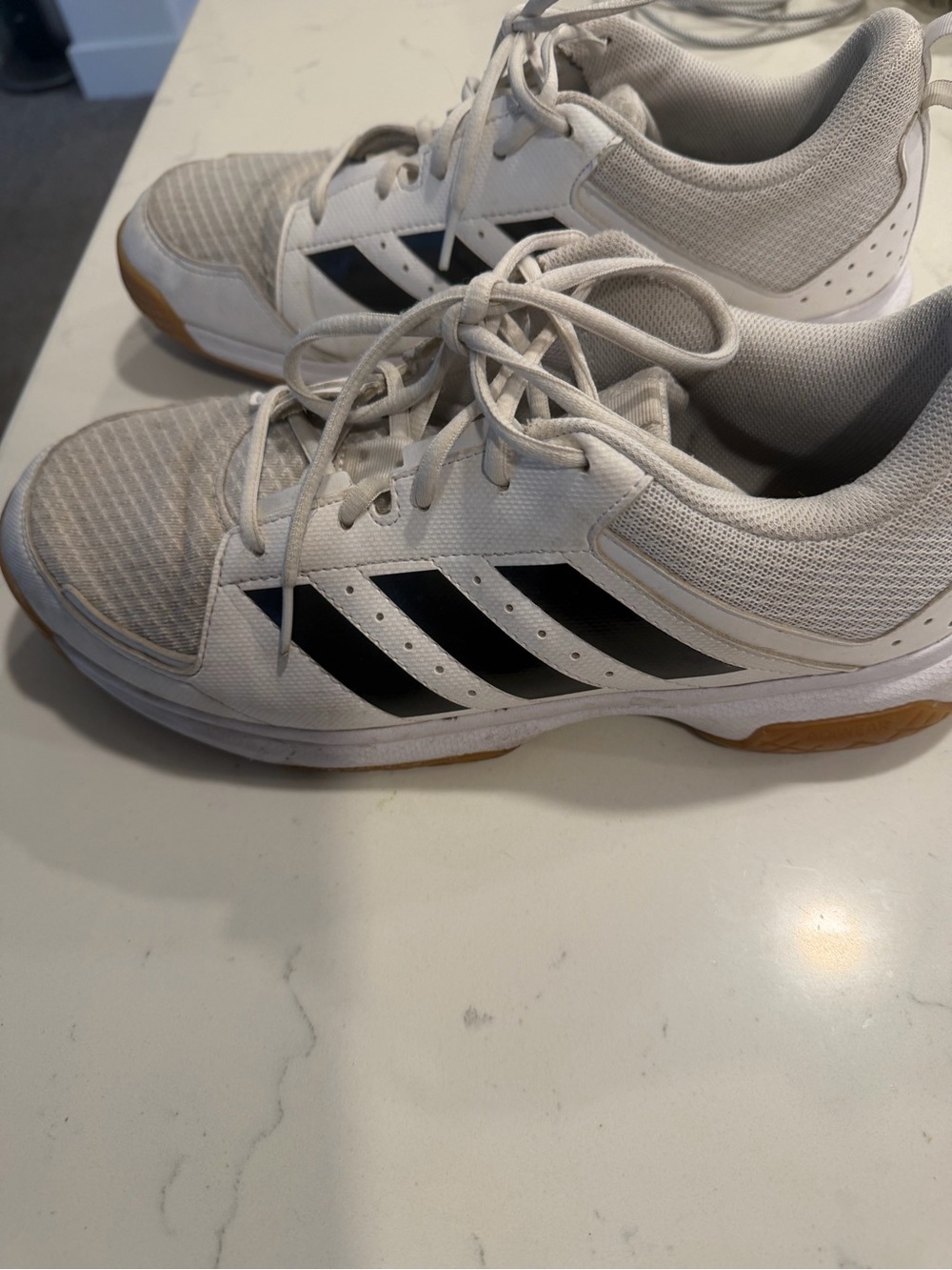 adidas White and Black Men's Athletic Sneakers